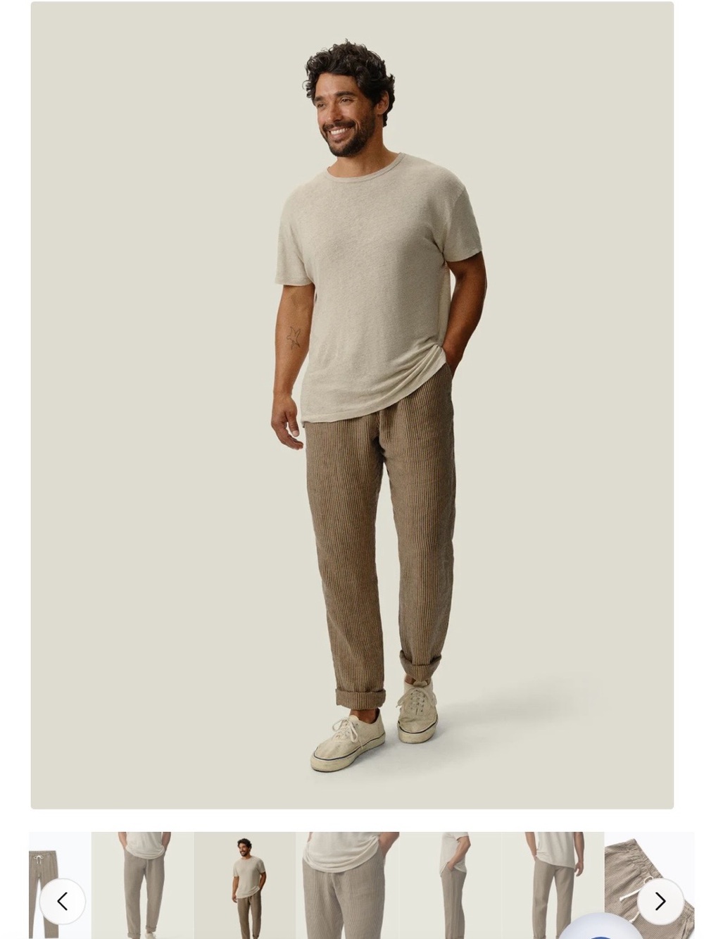 Drawstring linen pant NWT size XL